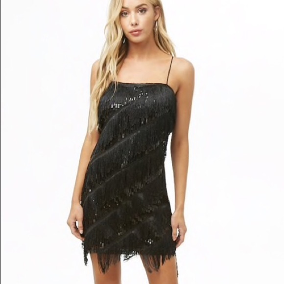 Forever 21 Dresses & Skirts - Sequin and Fringe Mini Dress